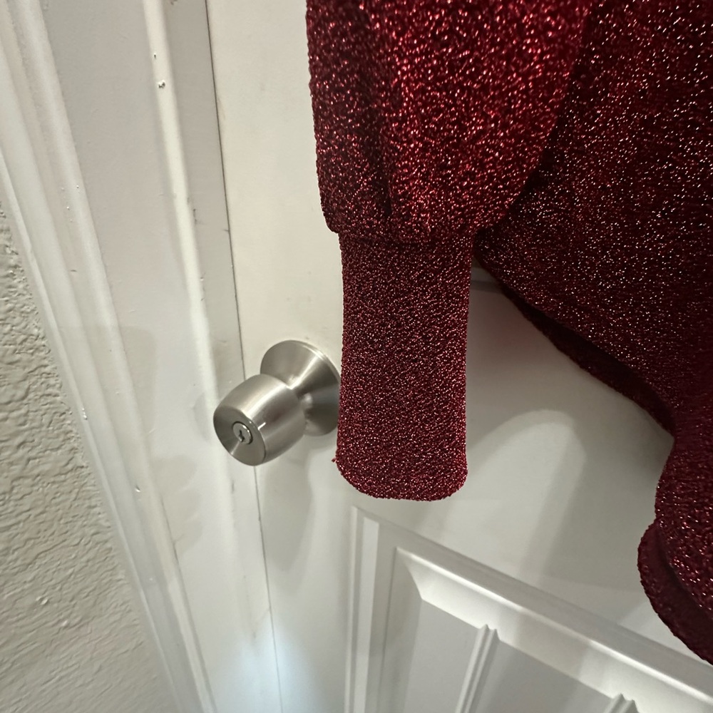 Karen Kane Sparkling Red Long Sleeve Top 2x - Picture 5 of 5